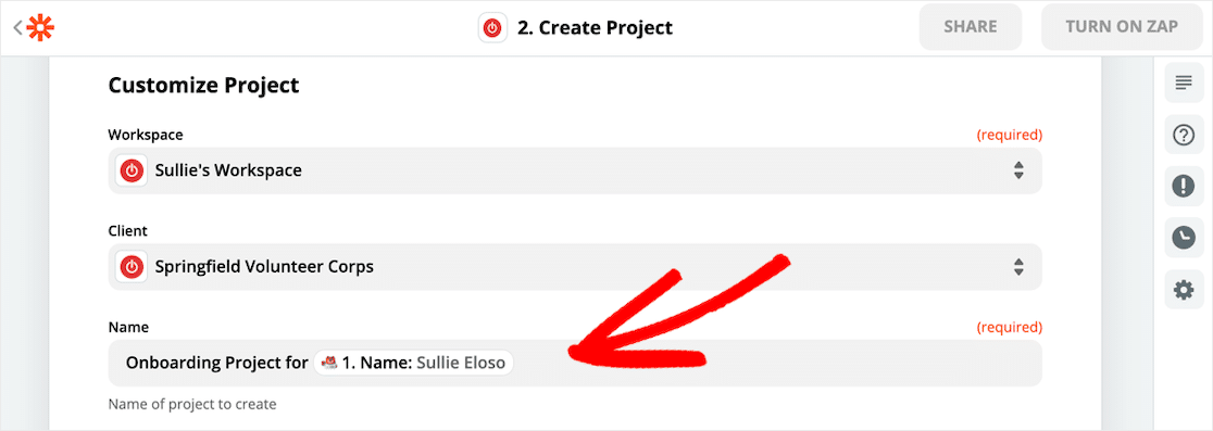 Customize Toggl project fields