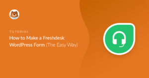 Freshdesk WordPress form