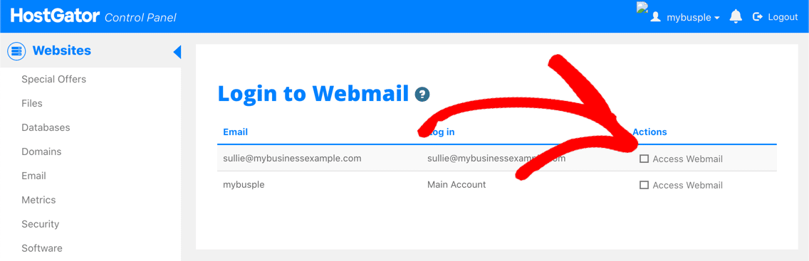 How do I log in to webmail?