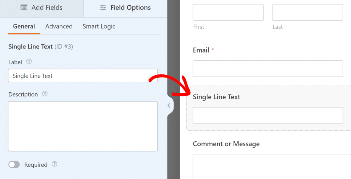 Accessing field options for Single Line Text Field