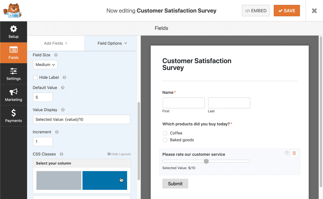 CSS buttons in WPForms