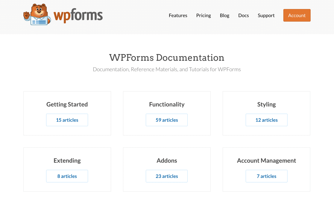 WPForms documentation