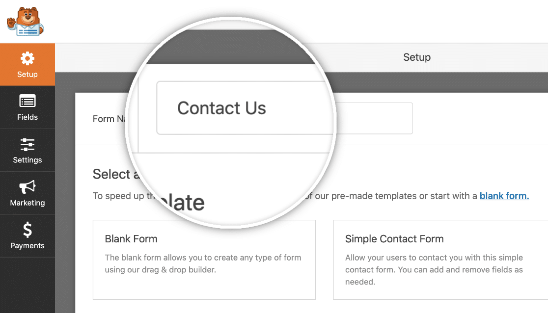 Creating Your First Form Wpforms