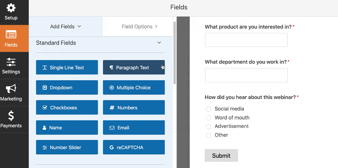 Add custom question to GoToWebinar form