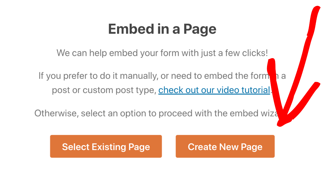 Embed Mailchimp form in a new page