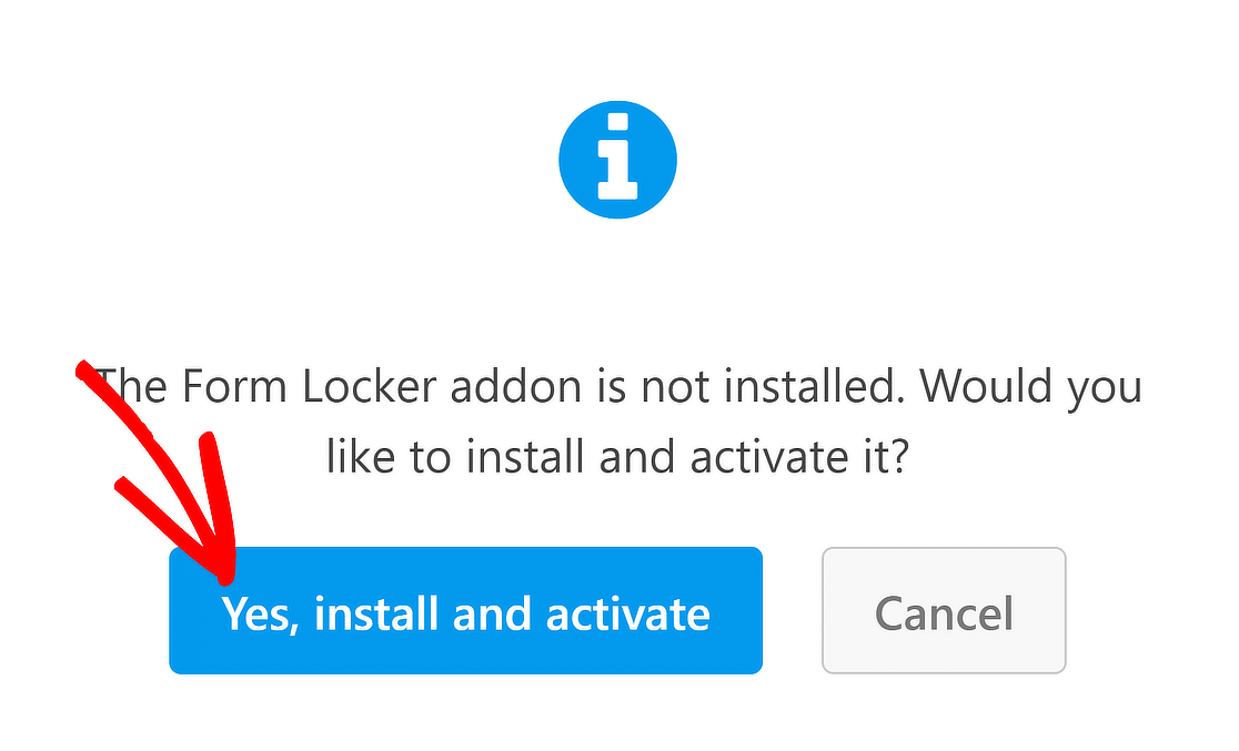 Install form locker