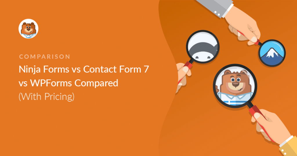 Ninja Forms vs Contact Form 7 vs WPForms Compared (With Pricing)