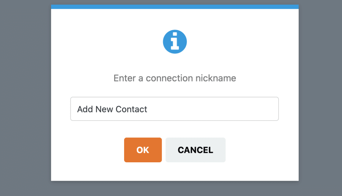 Adding a Salesforce connection nickname