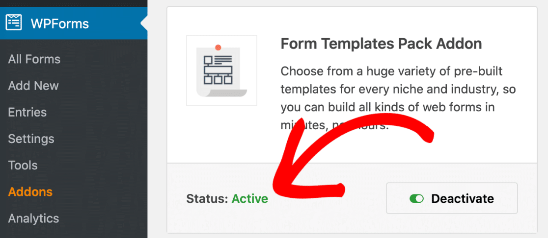 Activate the form templates pack for the refer-a-friend form