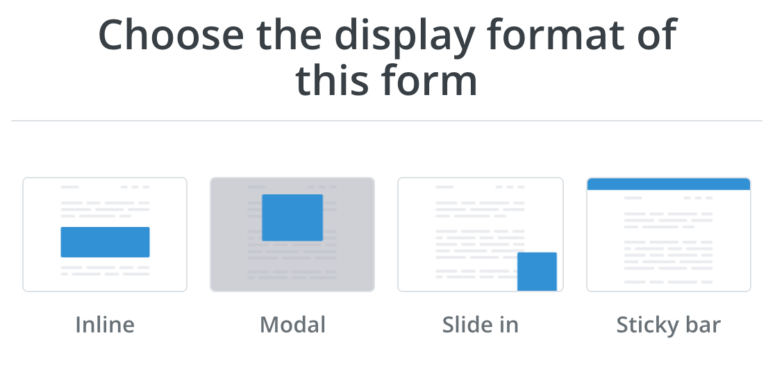 Choosing a format for a ConvertKit form
