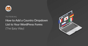 Country dropdown list