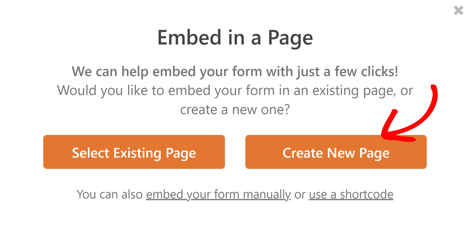 Create new page