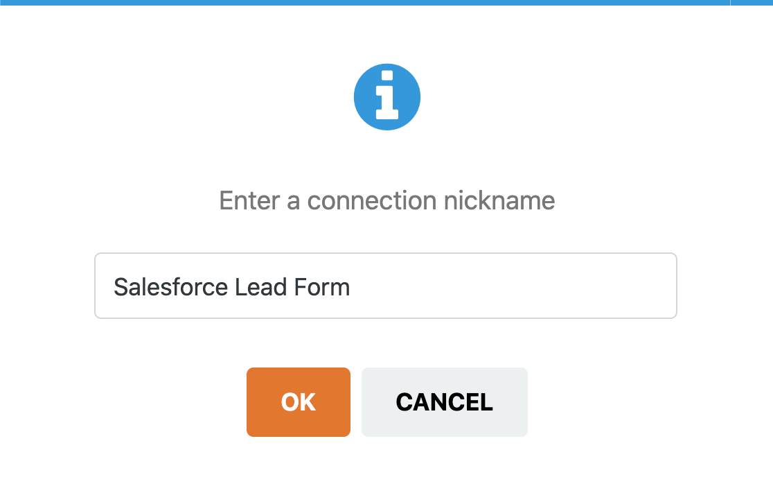 Salesforce WordPress integration name