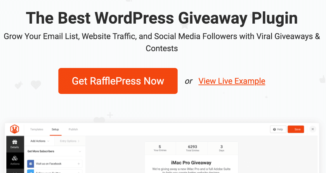 RafflePress refer-a-friend and giveaway plugin