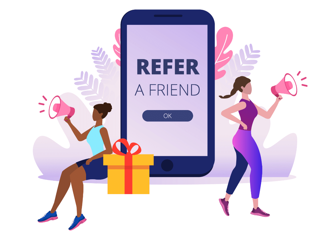 Refer-a-friend program on website