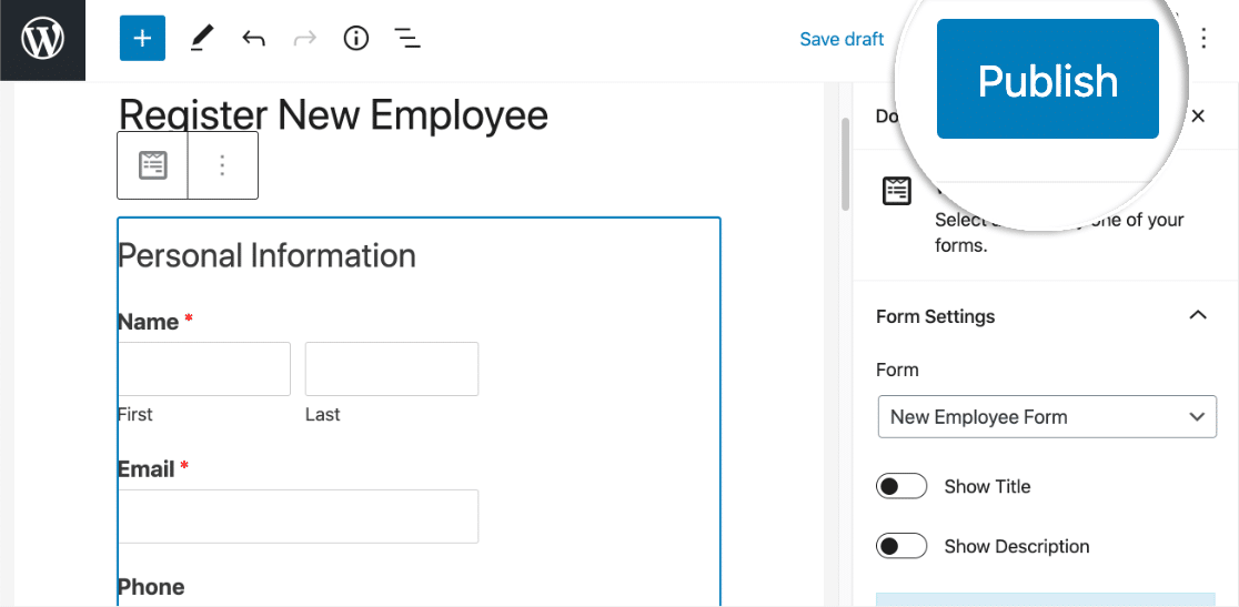 Publish Slack Auto Invite form