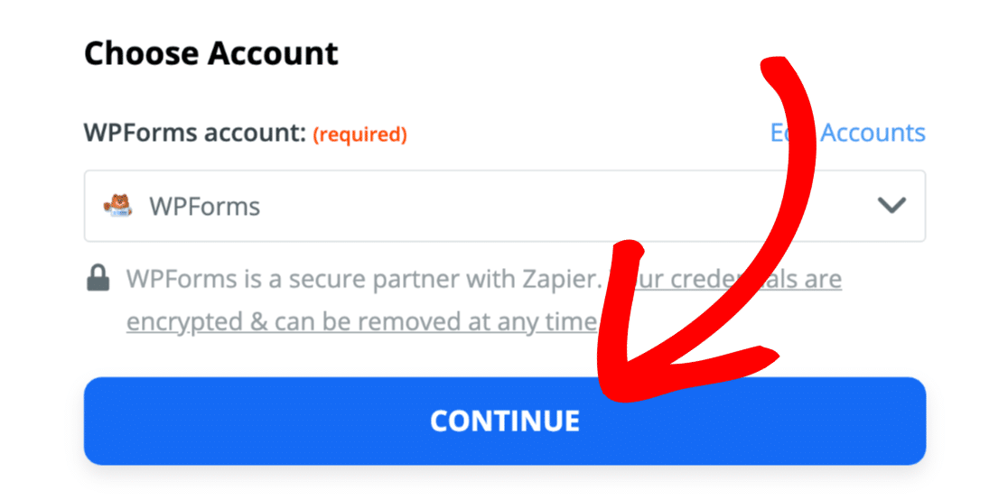 Added WPForms in Zapier