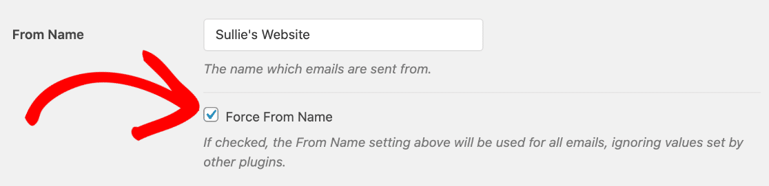 Set From Name in WP Mail SMTP