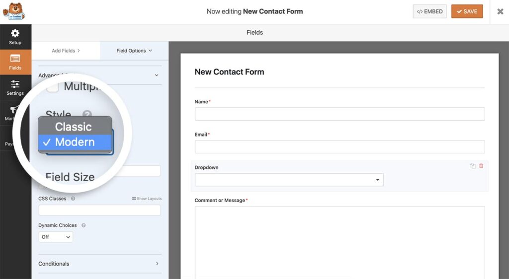 How to Change the No Results Found Text in the Modern Dropdown Field
