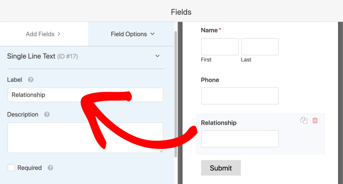 Click a field in the Slack Auto Invite form to edit it