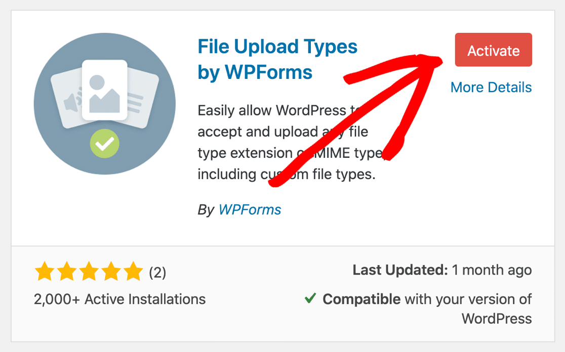 Activate File Upload Types plugin to fix 'file type is not permitted' error