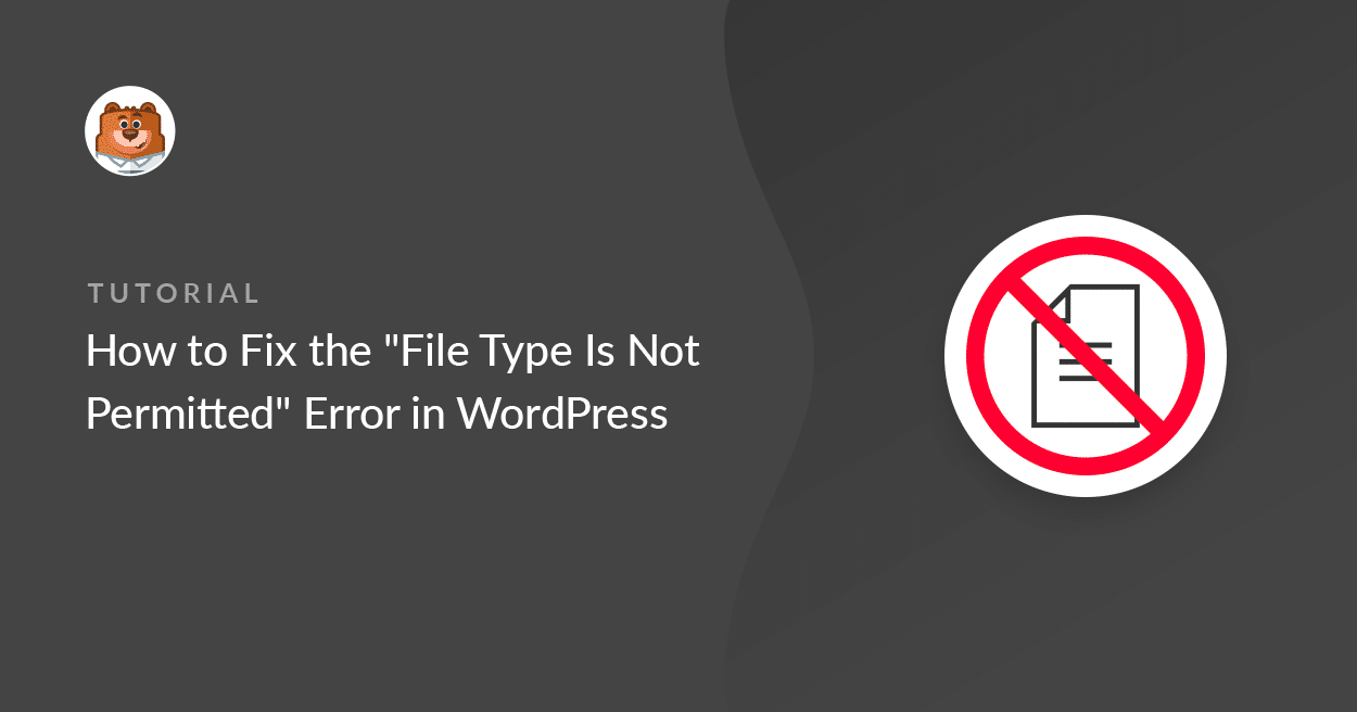 How to Fix "Sorry, This File Type Is Not Permitted For Security Reasons"