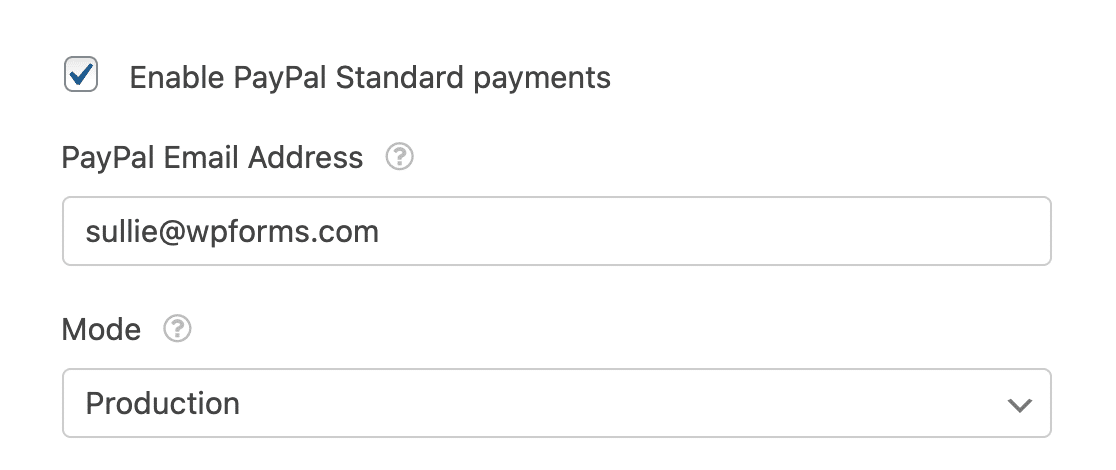 Putting PayPal in Production Mode in the form builder
