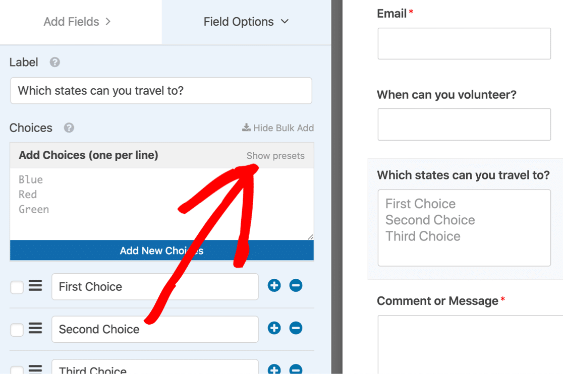 Need Contains only option for multi-select fields in Rules