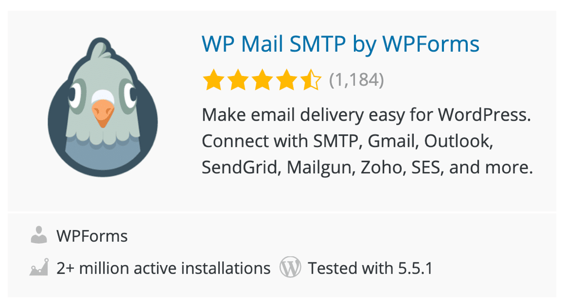 WP Mail SMTP rating