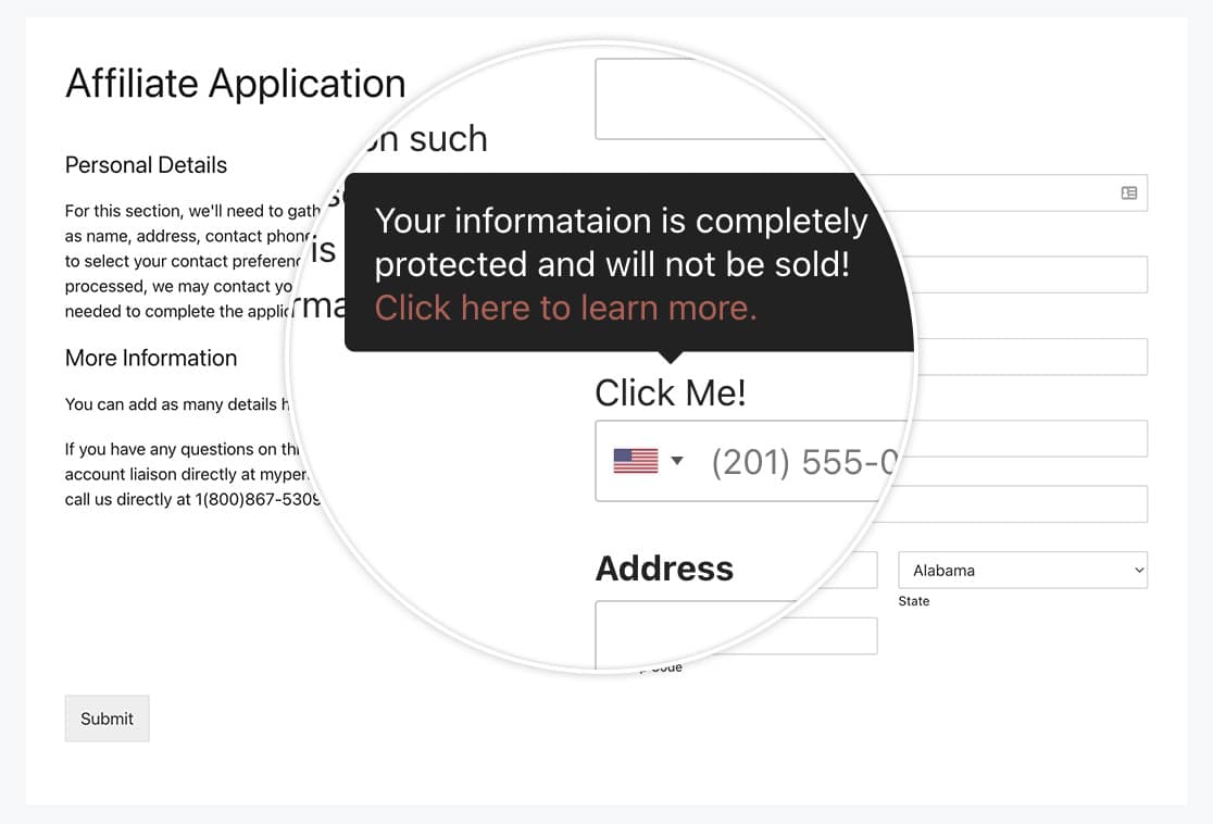 Now you can see the shortcode inside the label of the form field