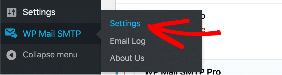 Open WP Mail SMTP settings to fix Ninja Forms not sending email