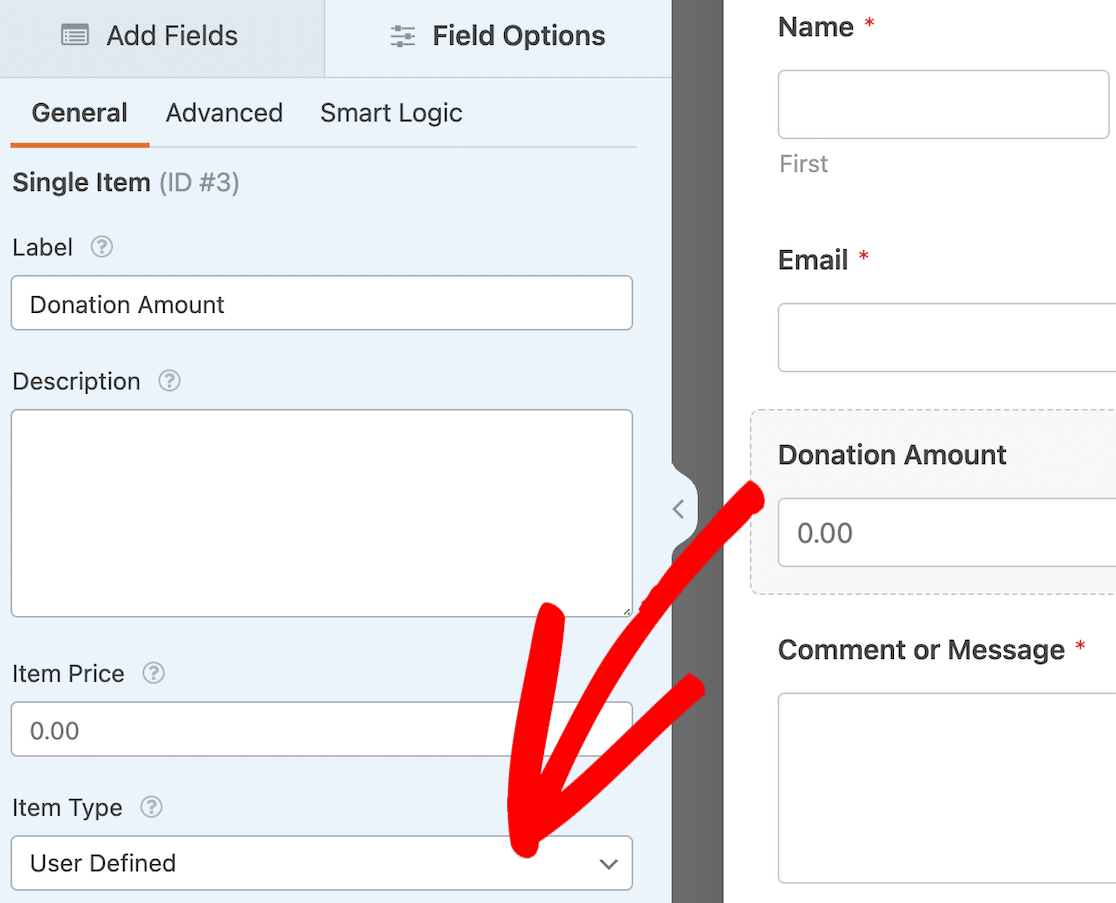 Setting lets users determine what they want to donate