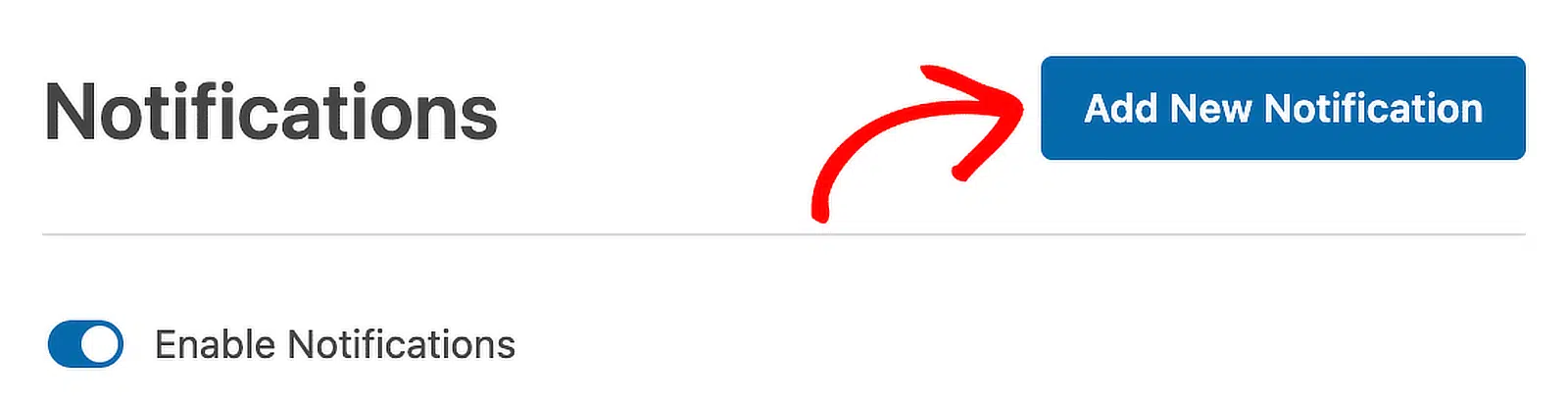 adicionar nova notificação por e-mail