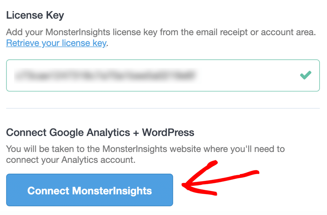 Connect MonsterInsights to track button clicks in WordPress