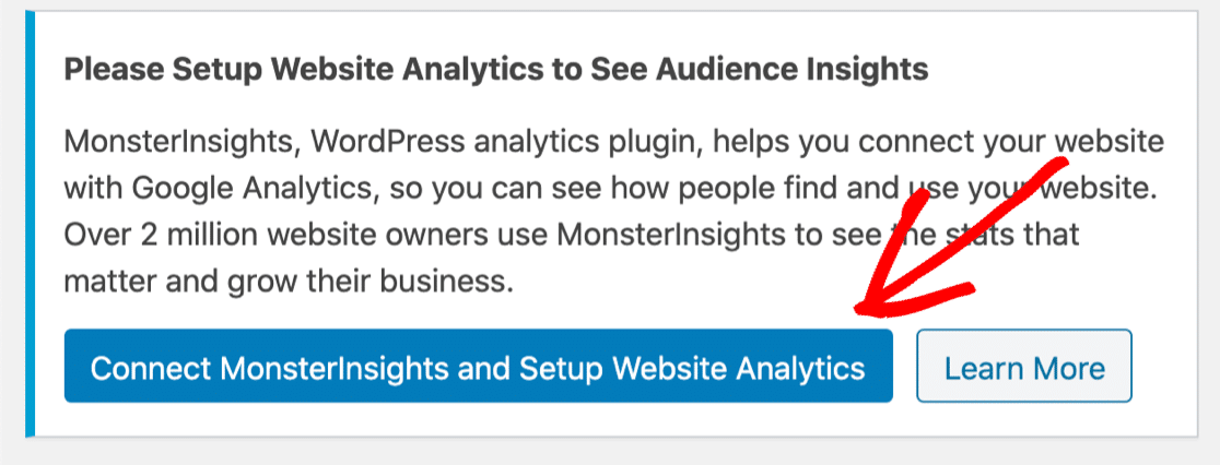 Connect MonsterInsights for button tracking