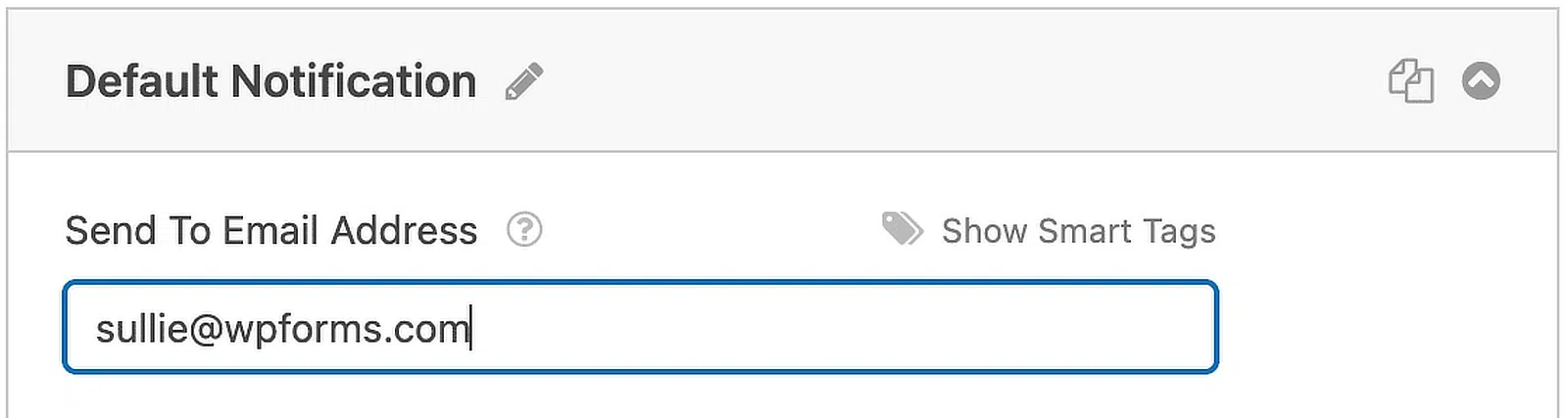 alterar endereço de e-mail para o qual enviar