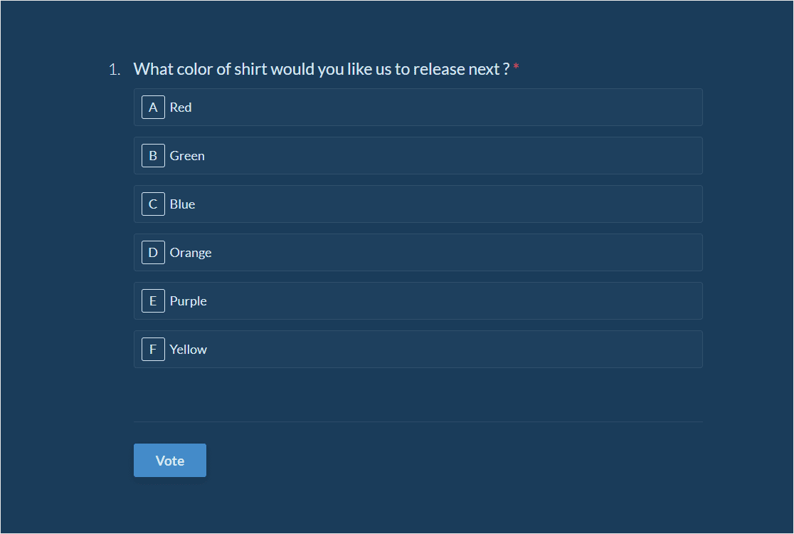 conversational poll form types of surveys