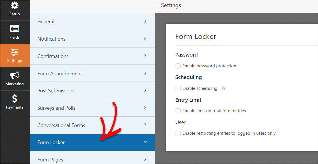 form locker addon to college application form