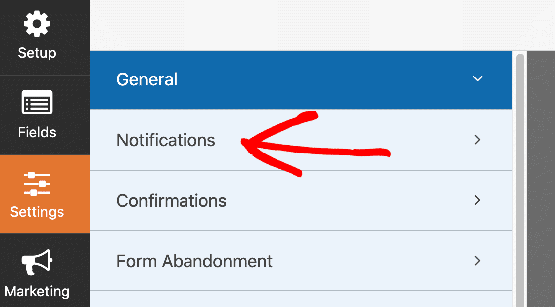 Digital download form notifications