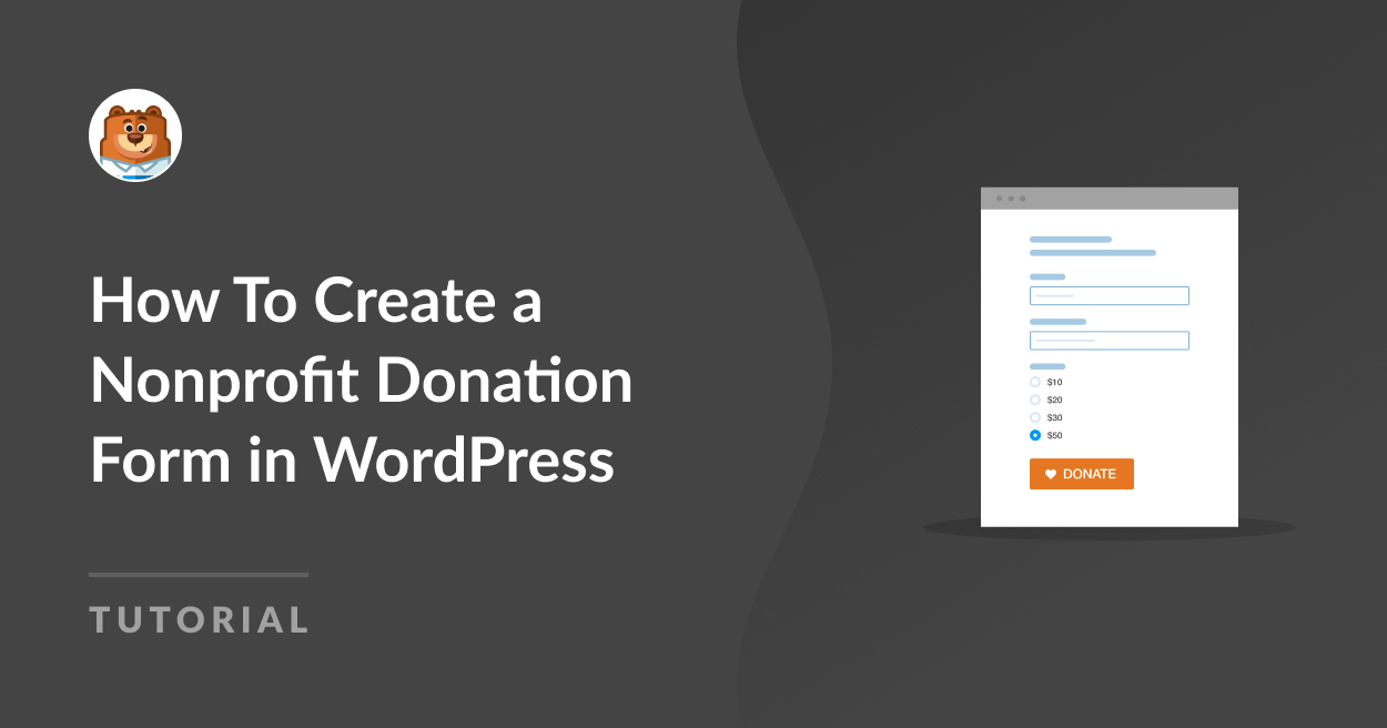 Cómo crear un formulario de donación sin fines de lucro en WordPress - WPForms