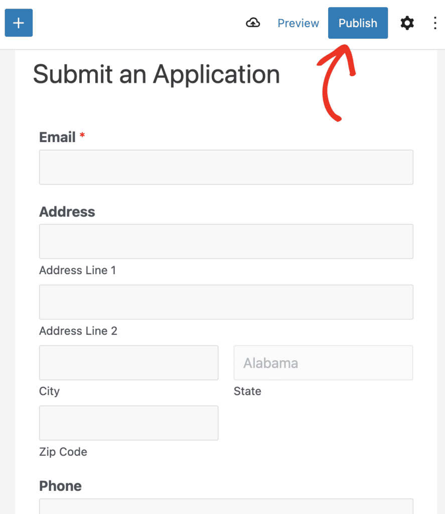 How to Build a College Application Form in WordPress [Template]