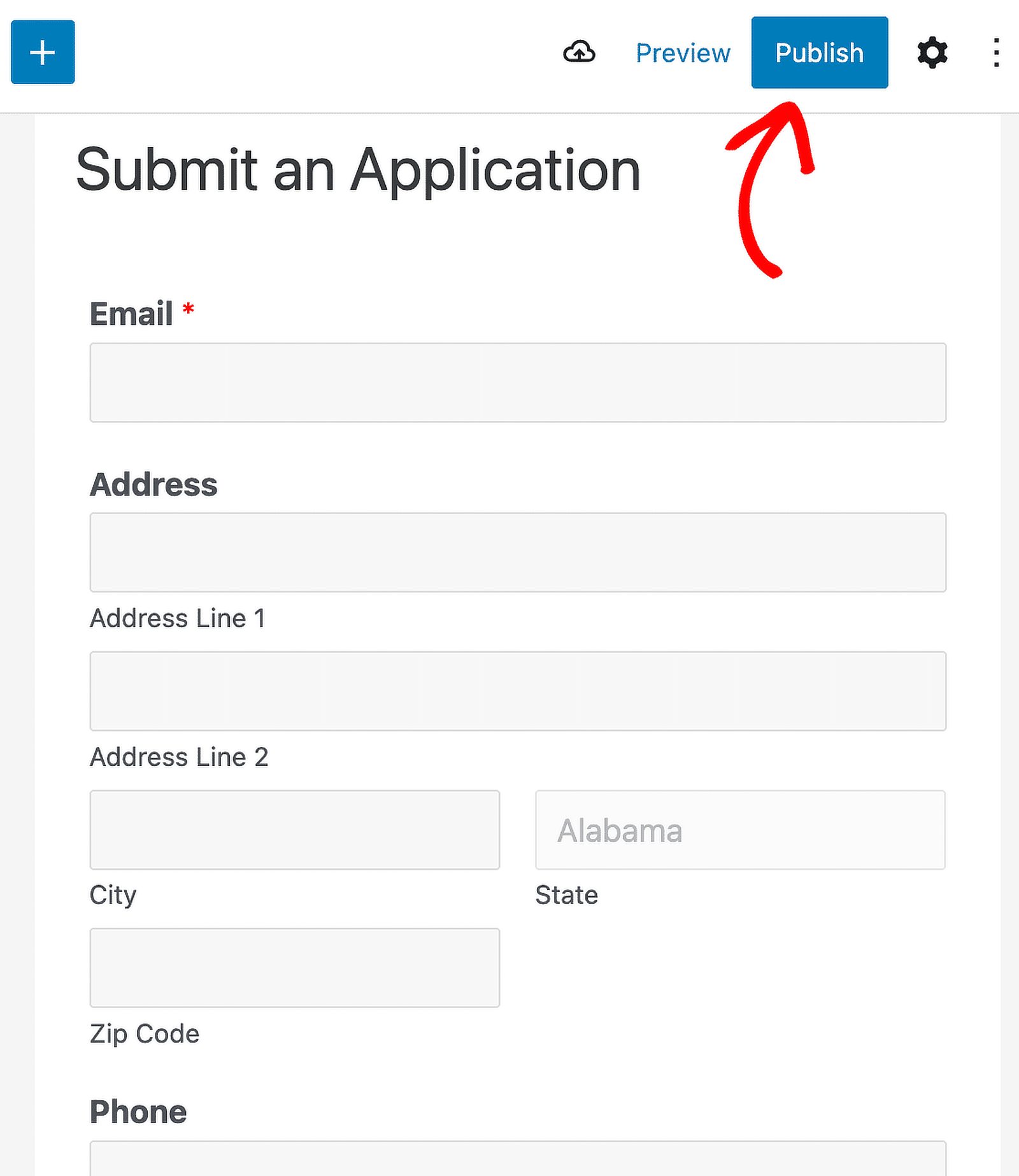 publish college application