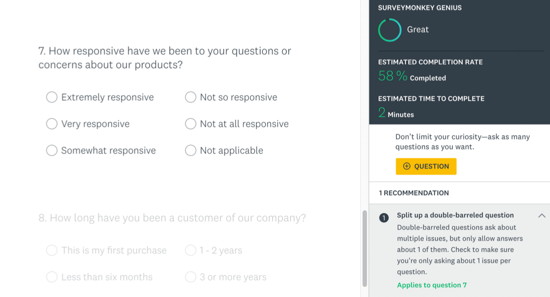 SurveyMonkey survey checks