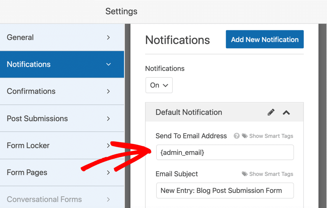Email notification when you receive user submitted posts