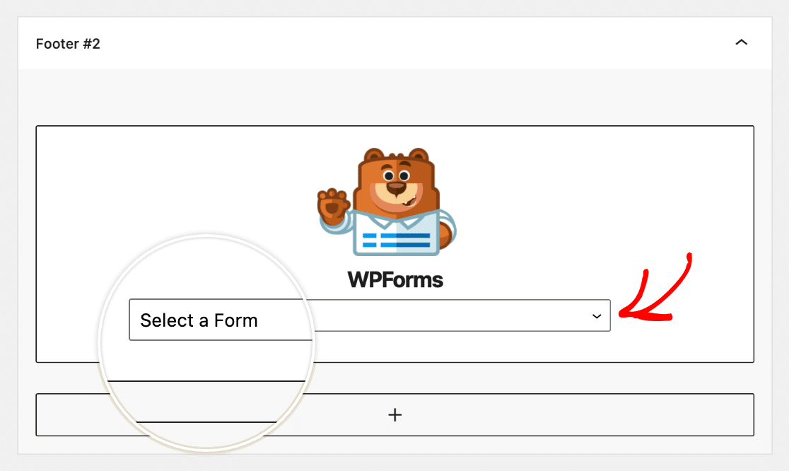 Selecting a form to display in a widget