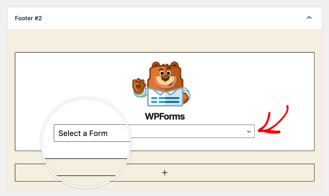 Selecting a form to display in a widget