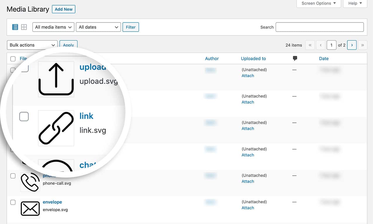 Upload the images you want to use for your form labels