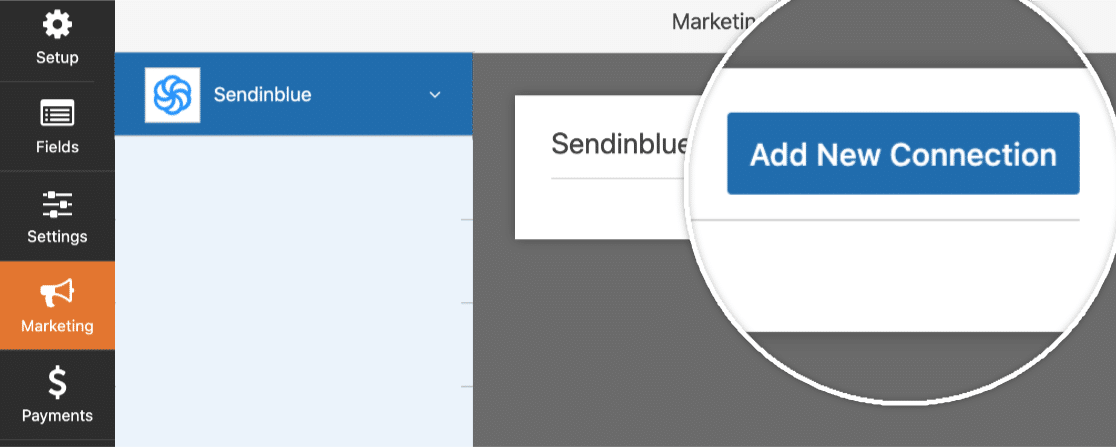 Add New Connection On WPForms Form Builder