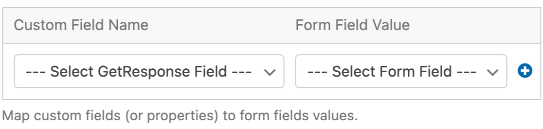 Mapping custom fields in GetResponse