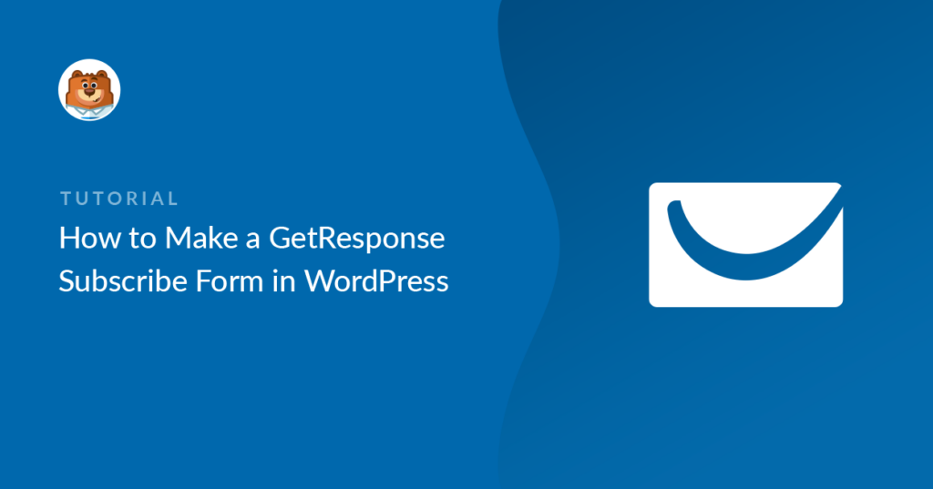 GetResponse WordPress form